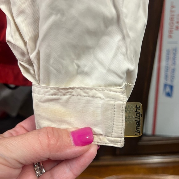 Y2K vintage Limelight Ski Jacket Shell Red and White Sz M - Picture 4 of 15